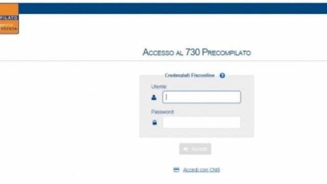 Pin Agenzia Entrate 730 precompilato primo accesso