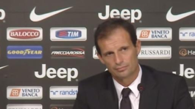 Allegri durante la prima conferenza stampa. 