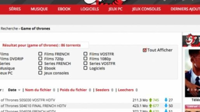Les torrents, le Graal pour voir Game of Thrones?