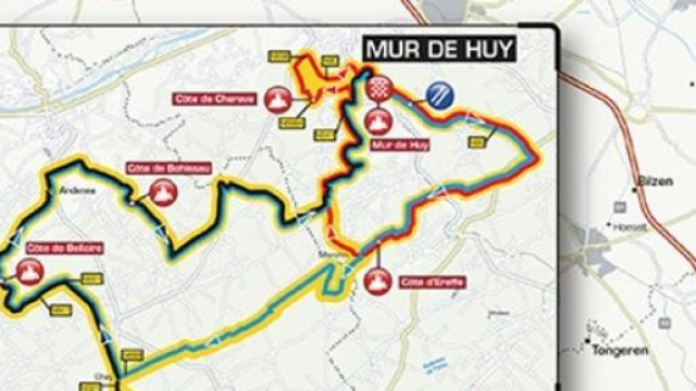 Freccia Vallone 2015, percorso