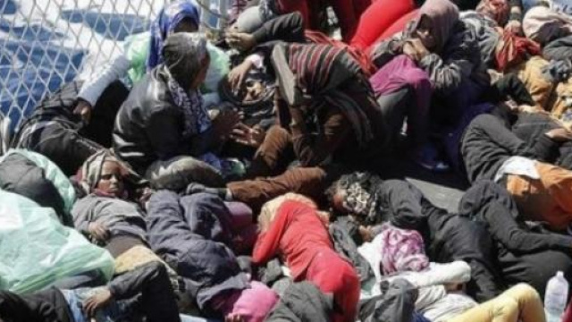 La situazione disumana profughi giunti in Italia.