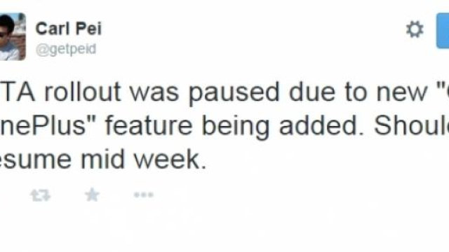 twitter di Pei, il co-fondatore dell'azienda