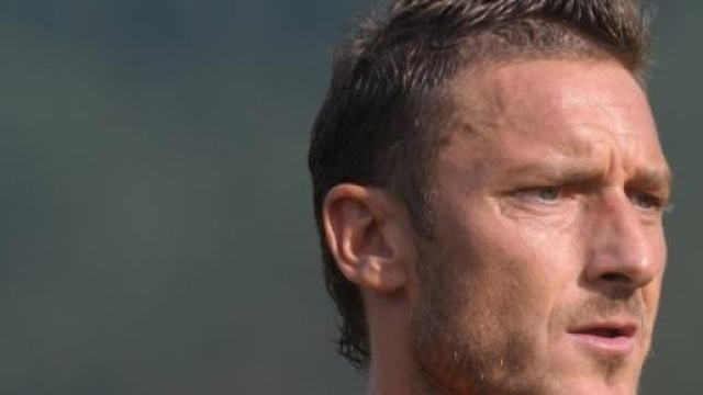 Il capitano della Roma Francesco Totti 