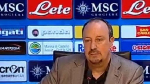 Il tecnico del Napoli Rafa Benitez