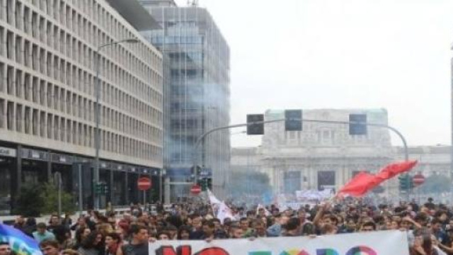No Global in azione a Milano
