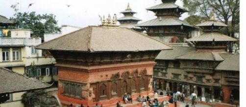 La Plaza Durbar, hoy reducida a escombros