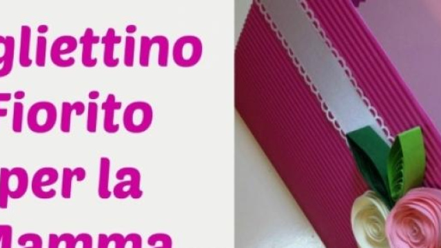 Festa della mamma lavoretti fiori di carta