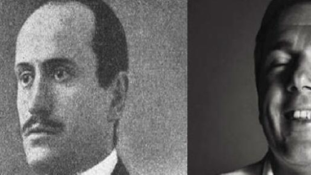 Foto di Renzi e Mussolini