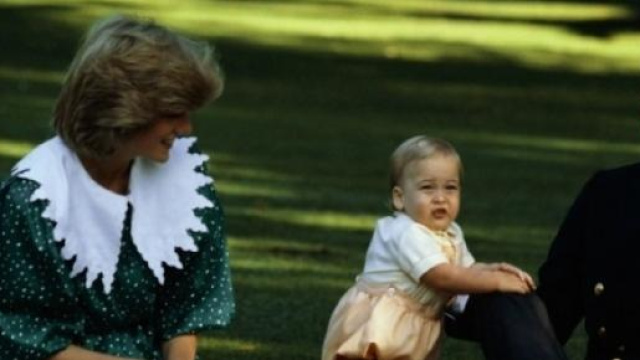 Lady Diana e Carlo col piccolo Williams 