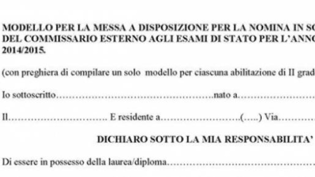 Come fare domanda di commissario Esami di Stato
