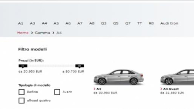 promozioni Audi A4 Bmw serie 3