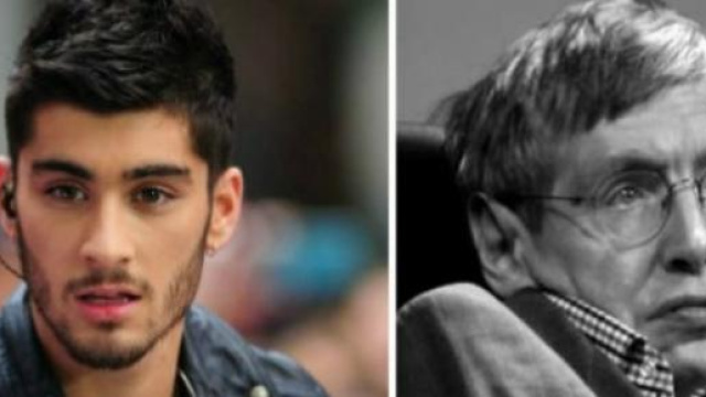 Il fisico Hawking e il cantante Zayn Malik