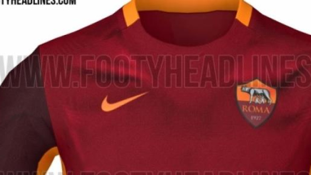 La nuova maglia della Roma