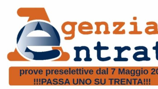 Concorso Agenzia delle Entrate 2015, 1 su 30 passa