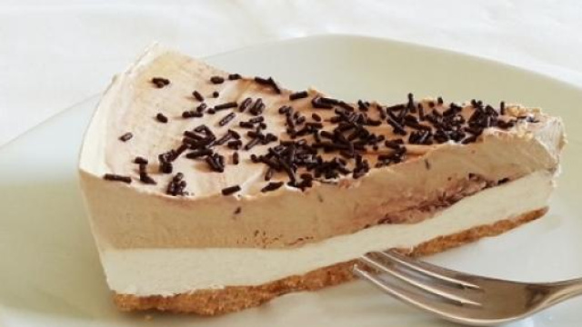 La squisita torta gelato con panna