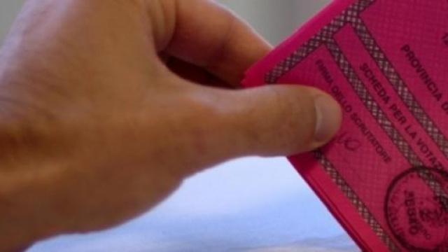 Una scheda elettorale del vecchio sistema