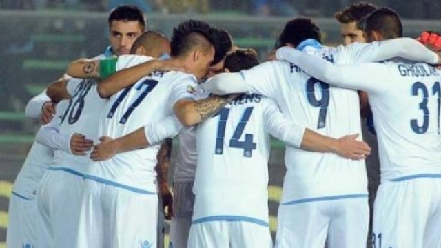 Gli azzurri prima del Match