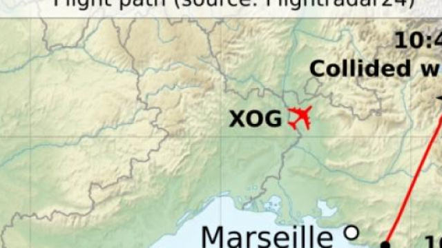 Il punto di impatto del Volo 9525 Germanwings