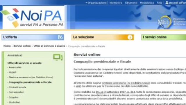 Noipa date emissioni di pagamento per aprile 2015