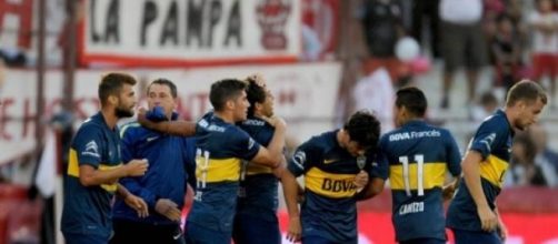 Meli festeja, motor y figura de este Boca 2015