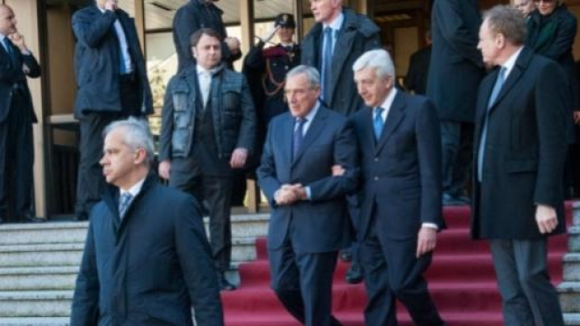 De Gennaro e il presidente del Senato Grasso 