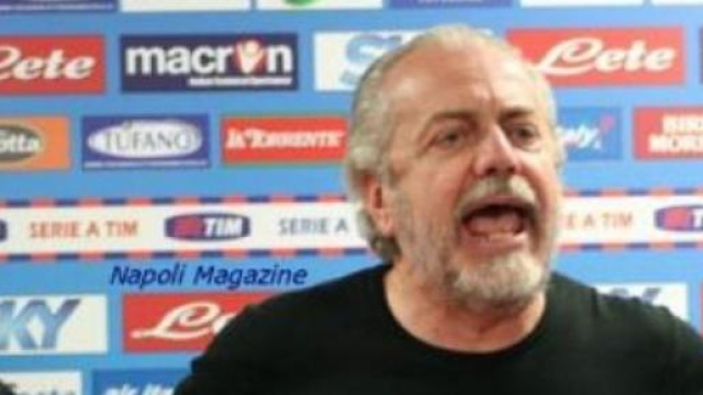 De Laurentiis durante uno sfogo post-gara