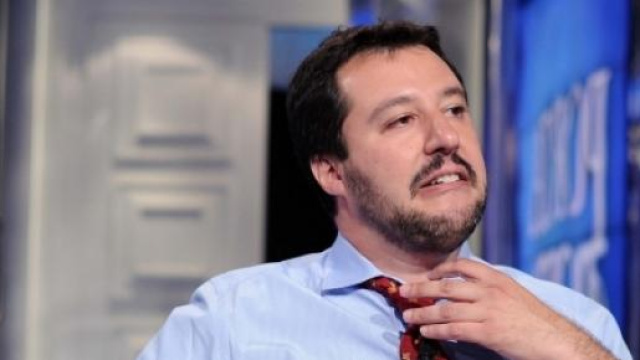 M. Salvini in una delle sue ospitate.