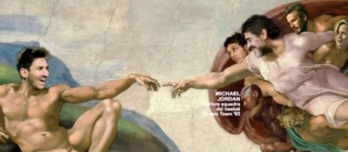 Lionel Messi y Diego Maradona en la cima del mundo