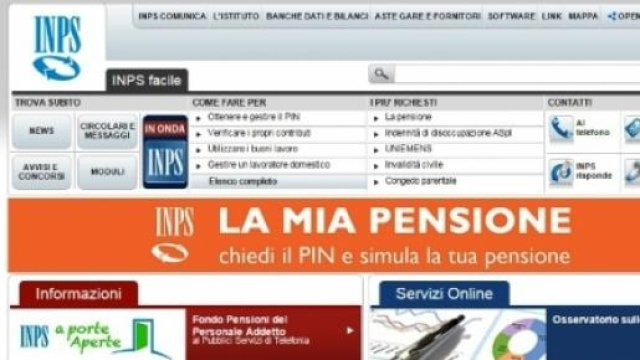 Inps da oggi 1 maggio attiva "La mia pensione".