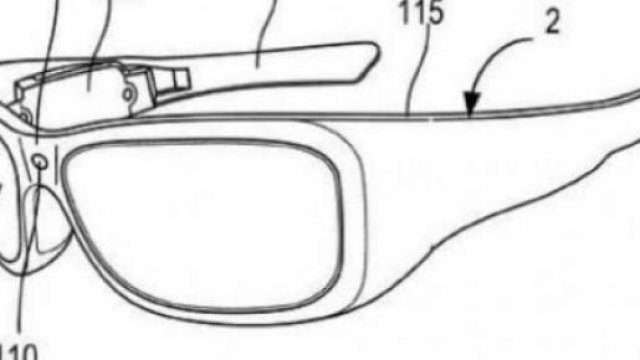 Una bozza degli occhiali Microsoft