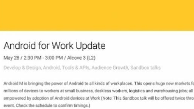 descrizione che menziona android m