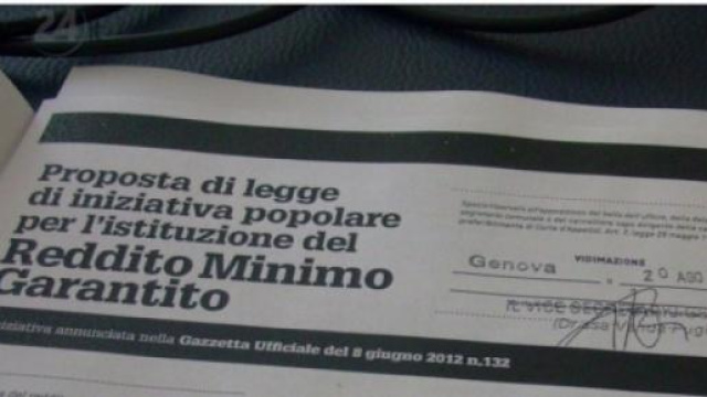 Reddito di cittadinanza o reddito minimo garantito