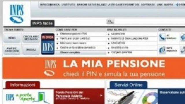 Il calcolo della pensione sul sito dell'Inps