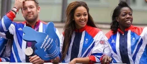 Johnson-Thompson (centre) out of Gotzis meeting