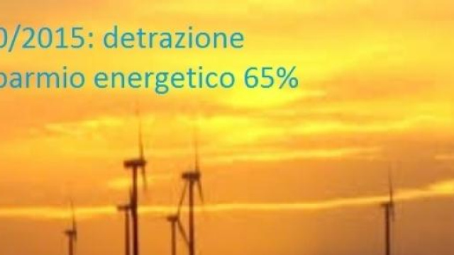 730/2015: detrazione 65% risparmio energetico