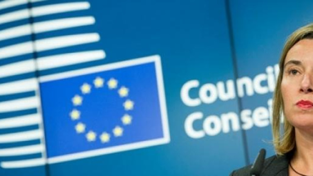 Federica Mogherini al Consiglio Europeo