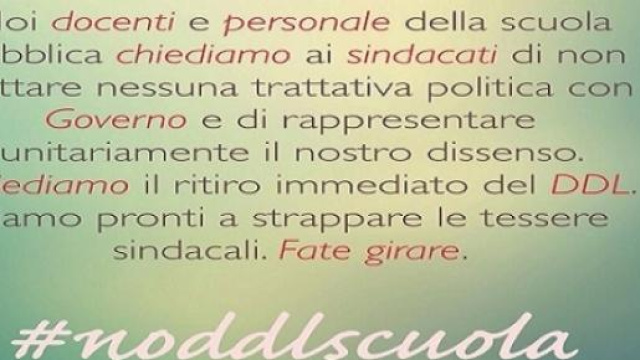 Il manifesto dei docenti precari della scuola