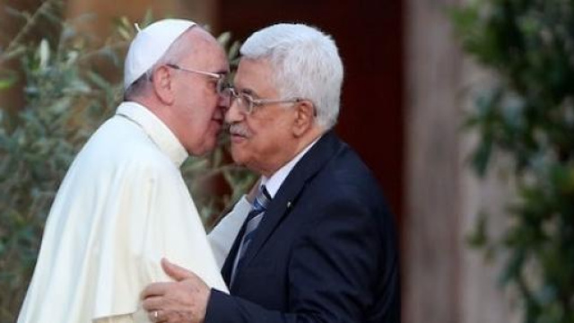 Papa Francesco e Mahmud Abbas (Abu Mazen)