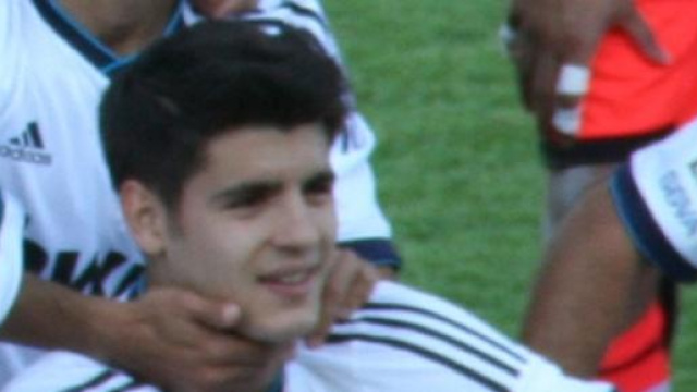 Un giovanissimo Morata con la maglia del Real