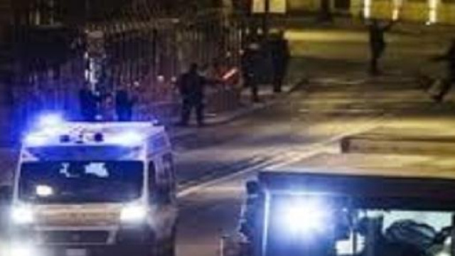 L'arrivo dei soccorsi sul luogo dell'incidente.