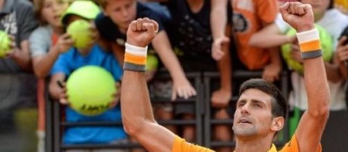 Djokovic celebra su victoria