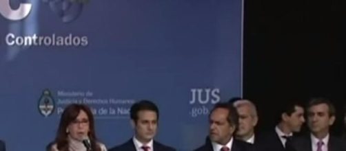 Cristina Kirchner anunciando las nuevas medidas