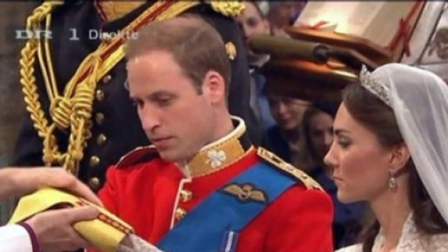 La coppia reale il giorno del matrimonio.