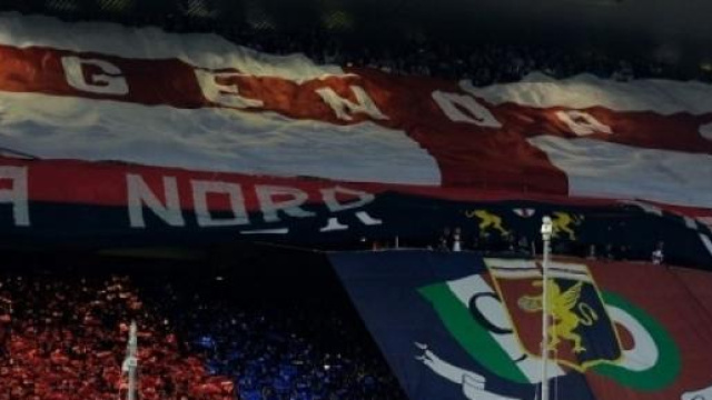 La curva del Genoa prima di una partitaAncora 