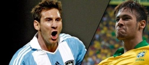 Messi y Neymar, dos estrellas de la Copa Am&eacute;rica. 
