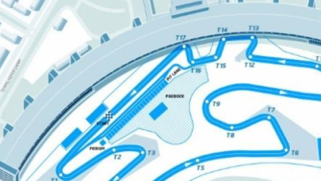 Il circuito ricavato nel piazzale di Tempelhof