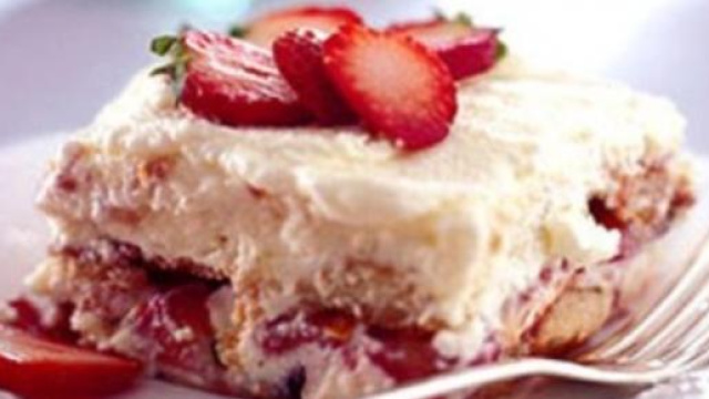 Il tocco elegante del tiramis&ugrave; alle fragole.