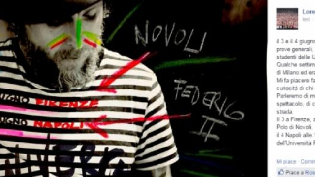 L'annuncio, direttamente dal suo account Facebook