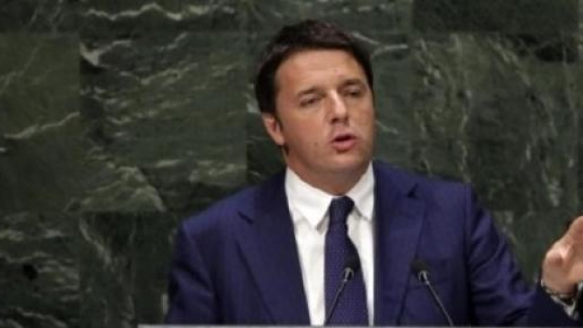 Il premier Matteo Renzi al Palazzo di Vetro Onu