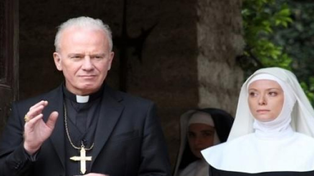 Vescovo di Villalba e Suor Veronica.